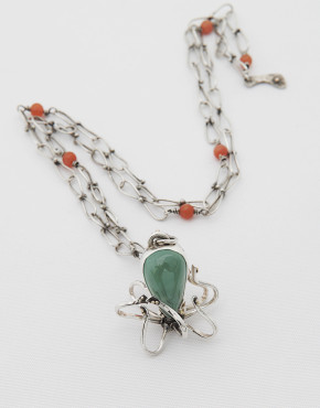 Octopus’s Garden Prehenite Necklace