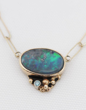 Opulent Surf + Golden Sand Necklace