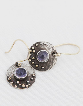 Iolite Warrior Chick Earrings