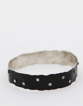 Warrior Chick Bangle w/ Diamonds