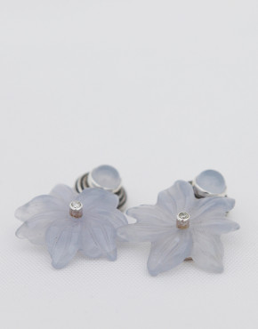 Garden of Earthly Delights Chalcedony/Diamond Cufflinks