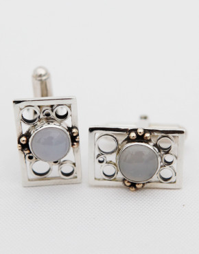 You Clean Up Nicely Chalcedony Cufflinks
