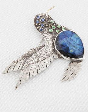Large Hummingbird Pendant/Brooch