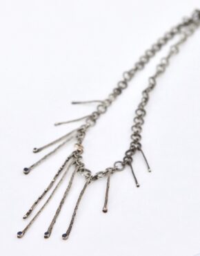 Sapphire/Diamond Warrior Chick Necklace