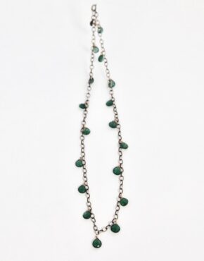 Green Apatite Briolette Necklace