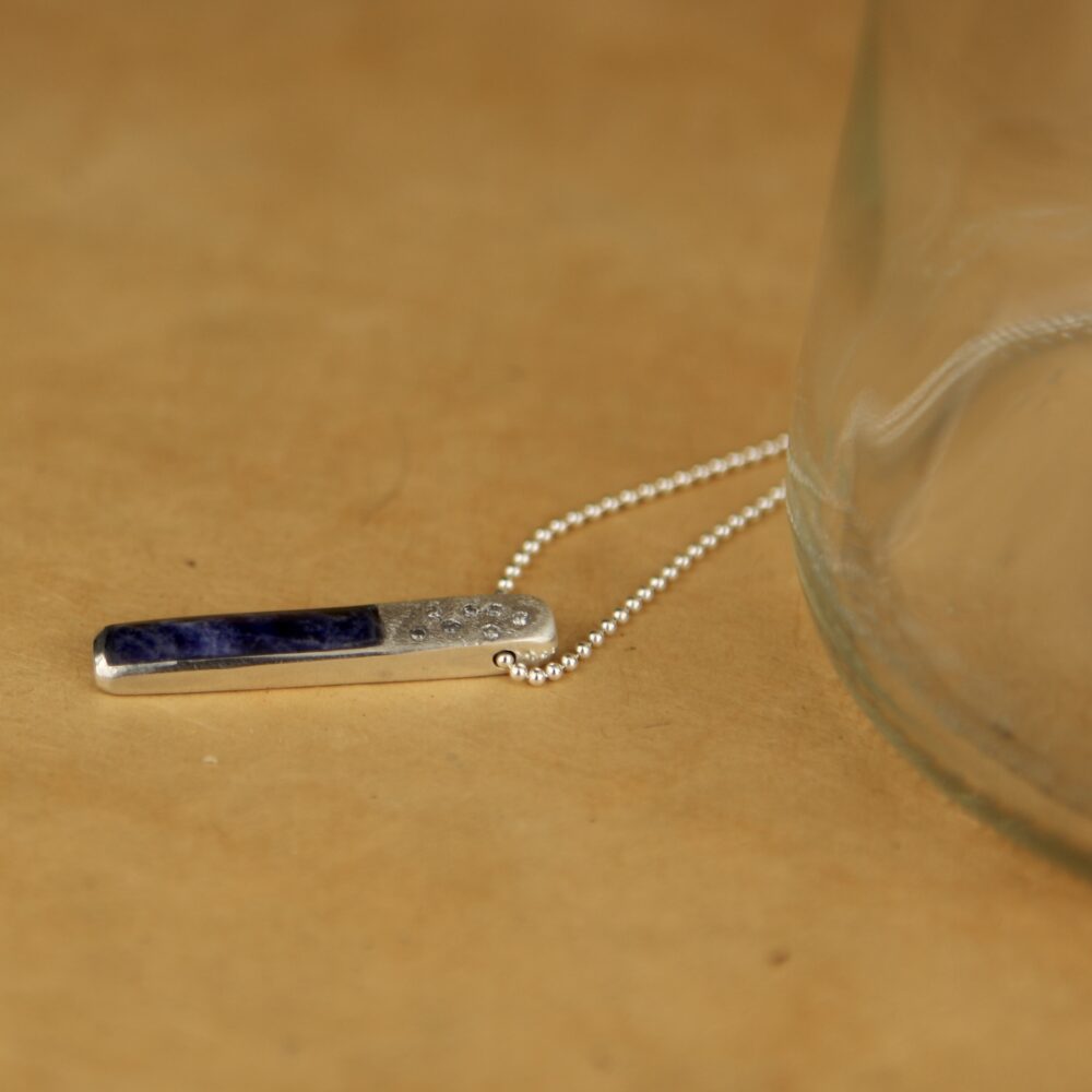Sodalite Ingot with Diamonds - Image 2